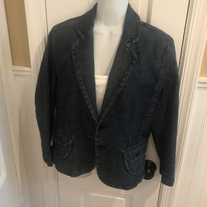 Express denim blazer